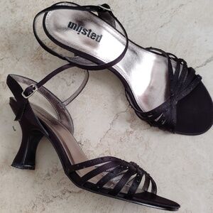 Unlisted Black Strappy Women's Heels - Size 7
